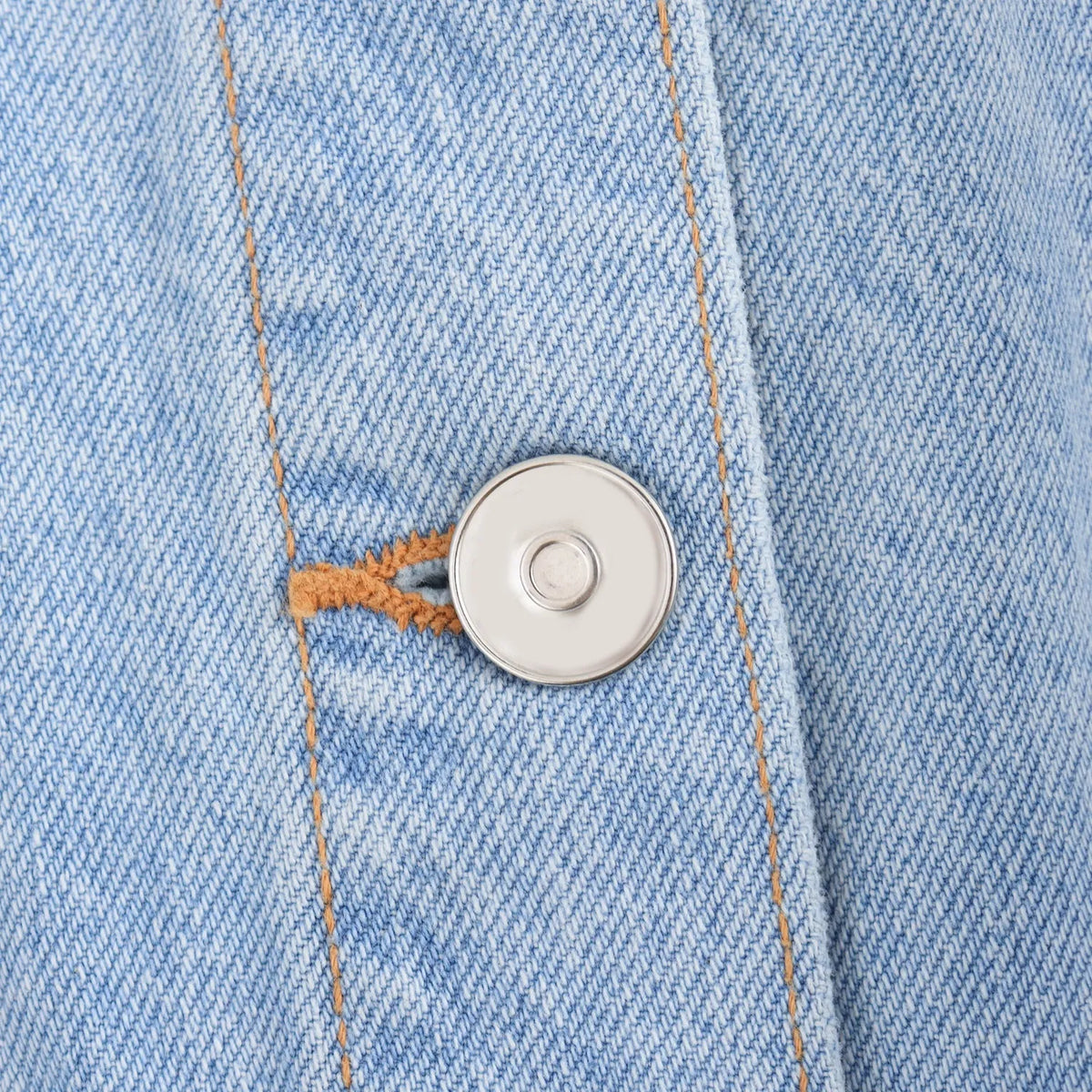 Combinaison Élégance en Denim Multicolore à Manches Courtes