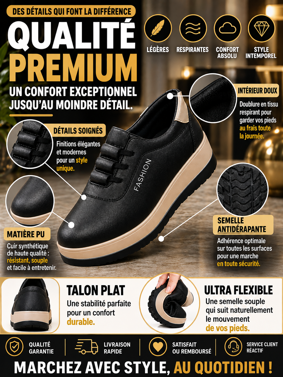 Chaussures compensées femme – Élégance moderne et confort au quotidien