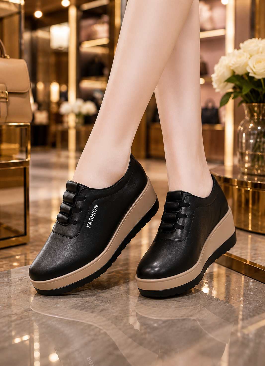 Chaussures compensées femme – Élégance moderne et confort au quotidien