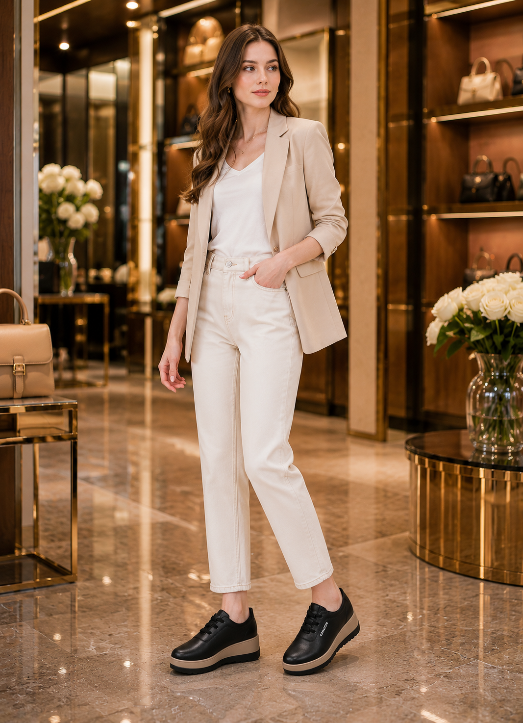 Chaussures compensées femme – Élégance moderne et confort au quotidien