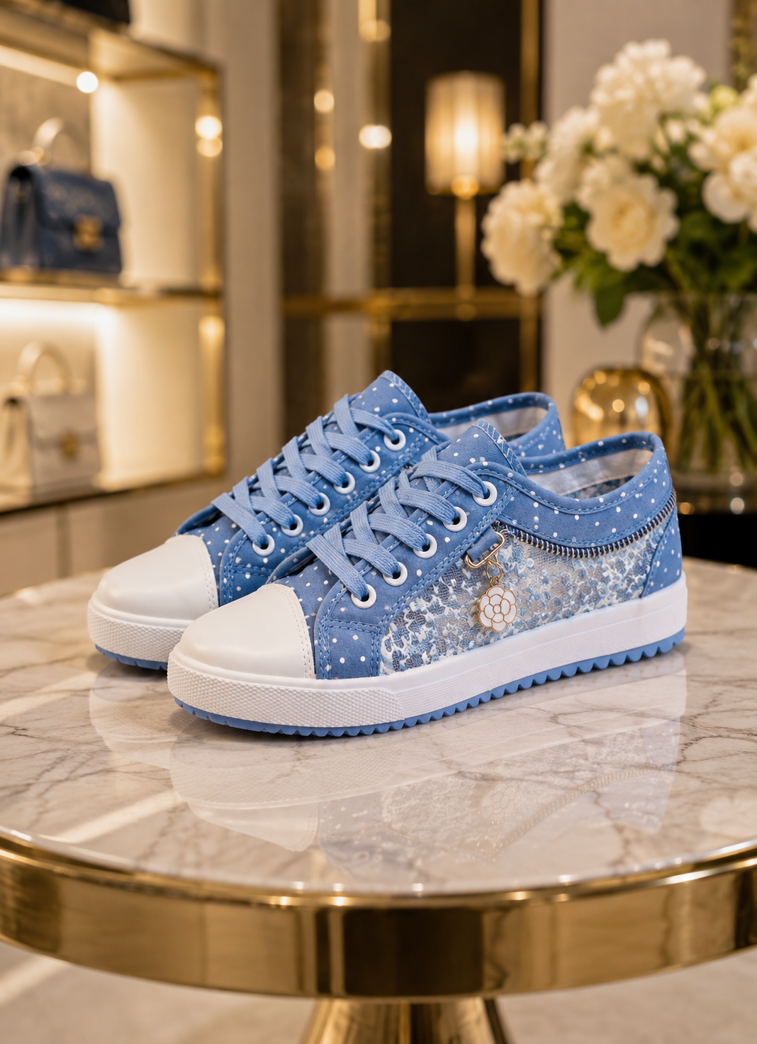 Chaussures Femme en Maille Ajourée – Confort & Élégance