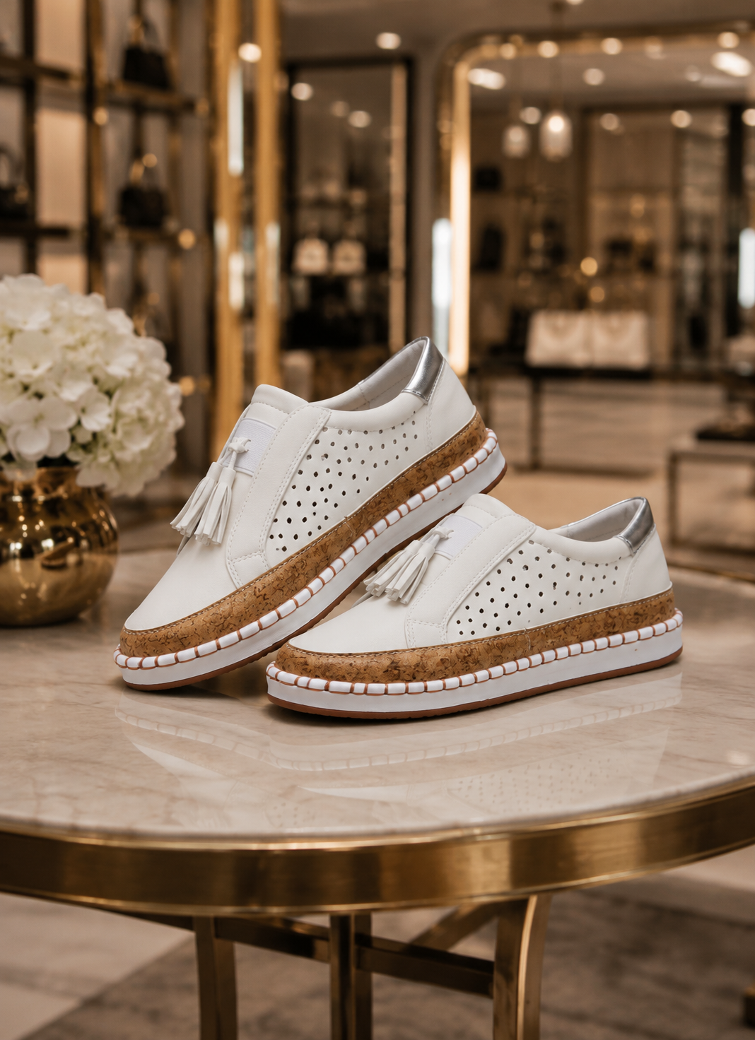 Mocassins à Pompons pour Femme – Élégance Décontractée & Raffinée