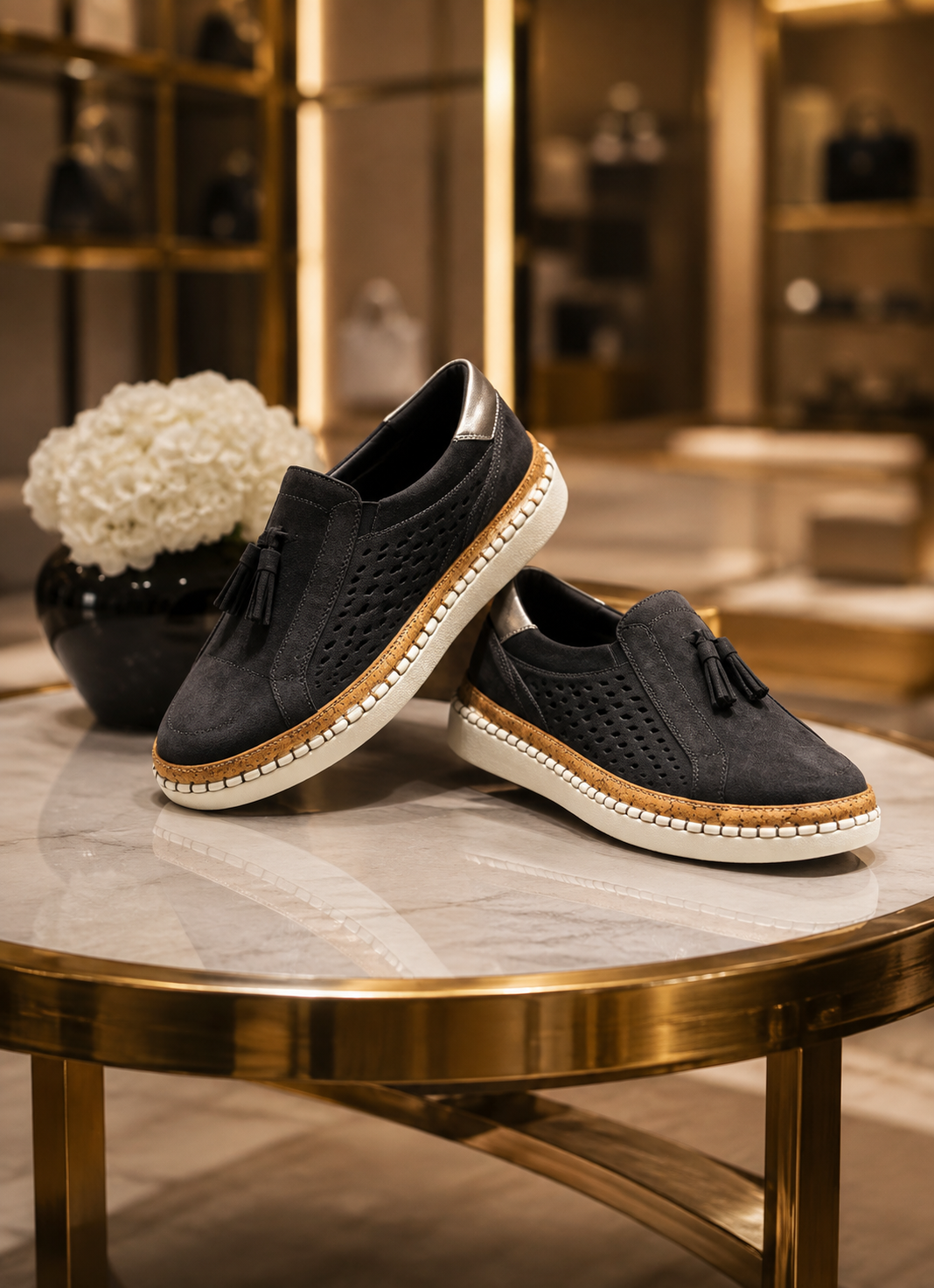 Mocassins à Pompons pour Femme – Élégance Décontractée & Raffinée