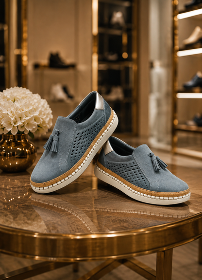 Mocassins à Pompons pour Femme – Élégance Décontractée & Raffinée