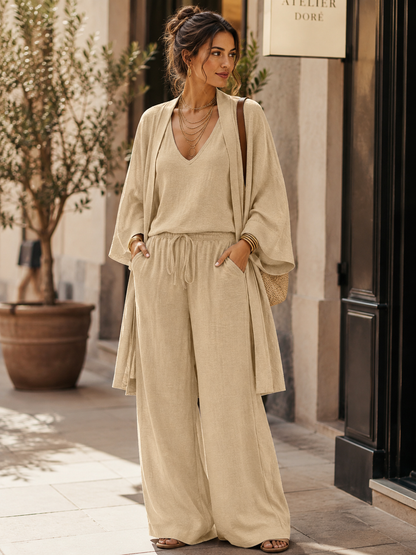 Ensemble Élégance Intemporelle – 3 Pièces Femme