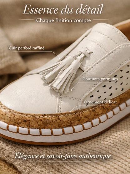 Mocassins à Pompons pour Femme – Élégance Décontractée & Raffinée